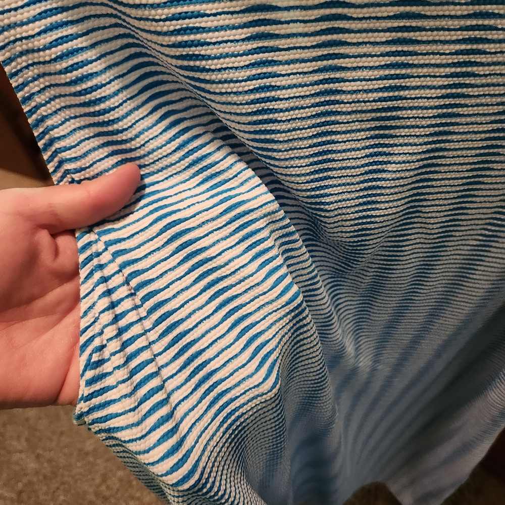 NWT Tommy Bahama Blue And White Summer Dress, Size XL - Picture 5 of 6